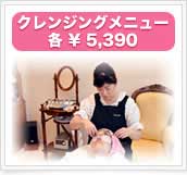 クレンジングメニュー各¥5,390